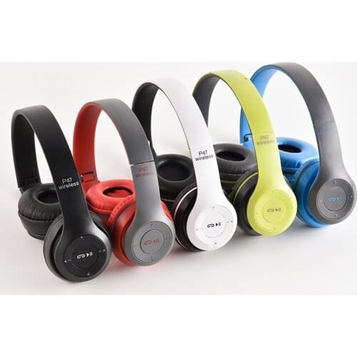 3 in 1 Bluetooth Headphones Wireless HIFI Bass Music Headset With Mic Support Wired 3.5mm SD card Collapsible Phone Earphones