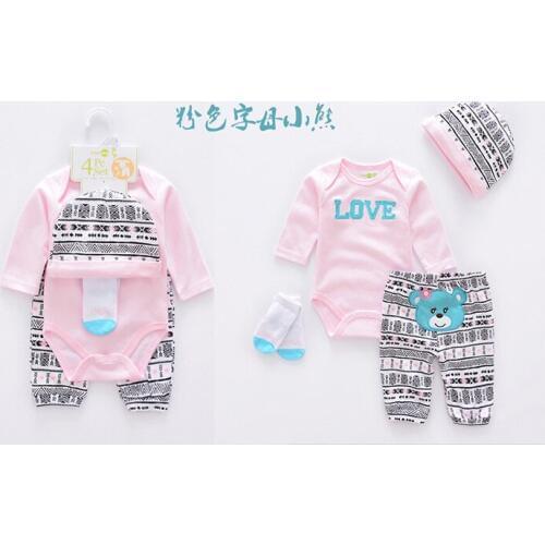 Fashion handmade infant clothing 4pcs/lot 50-57cm DollMai Reborn silicone baby dolls clothes with sock babies dolls accessory