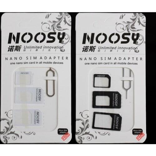 4 in 1 Micro Nano SIM Card Adapter Connector Kit for iPhone X 11 6 7 8 Plus Huawei Xiaomi Redmi Samsung Sims Holder