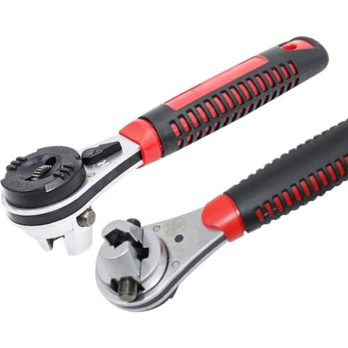 6-22mm Torque Spanner Adjustable Ratchet Wrench With Non-Slip Handle, Plumbing Pipe Ratchet Wrench Repairing Tool 1/4-7/8 Inch