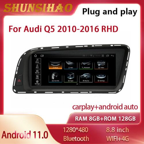 Android 10 GPS navig For 8.8inc Q5 SQ5 RHD 2010-2016 car radio multiemdia carplay autoradio stereo head unit Video player 64GB