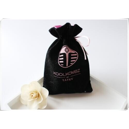 Velvet bag customized Logo double velvet Gift Bags velvet Jewellry drawing Pouch
