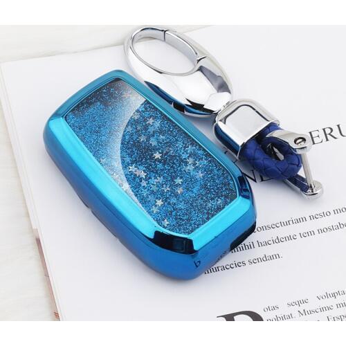 For Toyota Hilux Fortuner Land Cruiser Camry Quicksand TPU Remote Key Case Fob Shell Cover Skin Holder 2/3 Button 2016 2017 2018