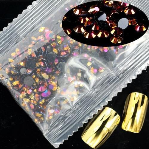 Nail Gems 1000pcs 4mm Resin Rhinestones Flatback Round Glue On Non Hotfix Stones Appliques For Craft DIY Nail Art