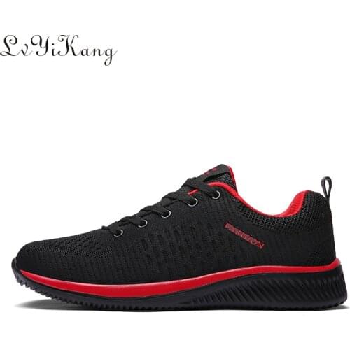 39-45 Vulcanize Shoes Men Mesh Casual Shoes Lac-up Men Sneakers Ultralight Breathable Running Sneakers Tenis Feminino Zapatos