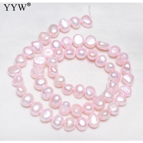 Cultured Potato Freshwater Pearl Beads 8-9mm Approx 0.8mm Sold By Strand
