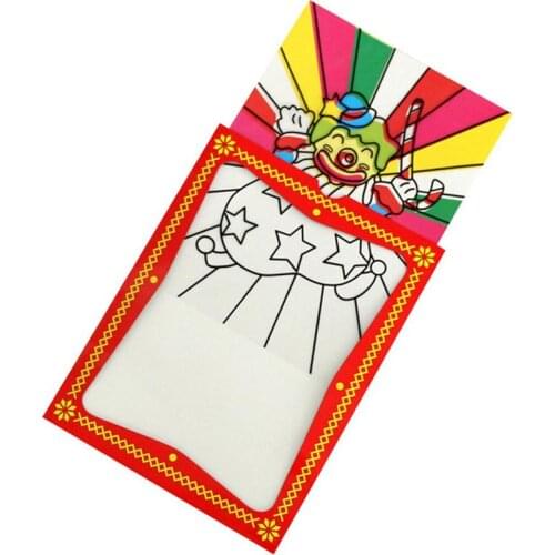 Large Size Changing Clown Color Card Magic Tricks Toys For Children Close Up Stage Magic Props Easy To Do Classic Toys Kids