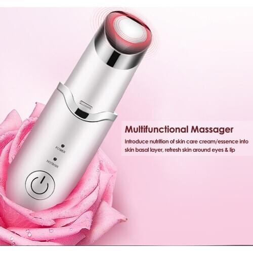 Multi-function warm eye massage anti-aging vibration rhytidectomy beauty instrument facial care therapy SPA eye massage
