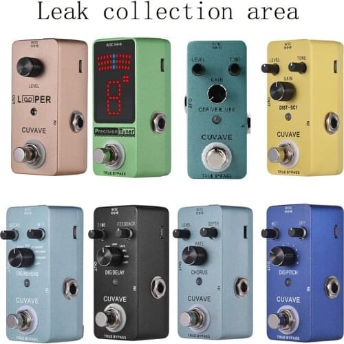 New Arrival Guitar Effect Pedal 8 Styles Guitar Pedal Loop/Distortion/Delay Effects True Bypass Full Metal Shell