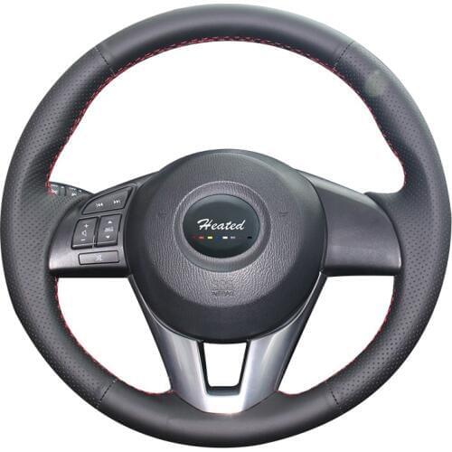 Car Steering Wheel Cover for Mazda CX-5 CX5 Atenza 2014 New Mazda 3 CX-3 2016 braid on the steering wheel