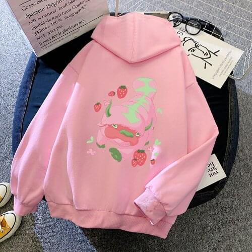 Creative Hoodies Plus Size Streetwear Hoodie Hipster Korean Fashion Clothes for Womens Kawaii Women Sweatshirts Outerwear Hoodie
