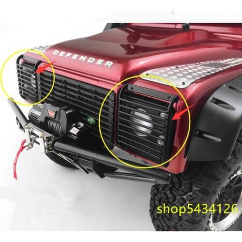 A Pair Metal Front Lamp Guard For 1/10 Rc Car Traxxass Trx4 Defender Body Remote Control Car Rc Crawler Accessories Diy Parts