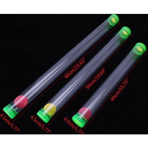 Plastic Fishing Float Tube 40/50/60cm Length Thick Protective Storage End Caps