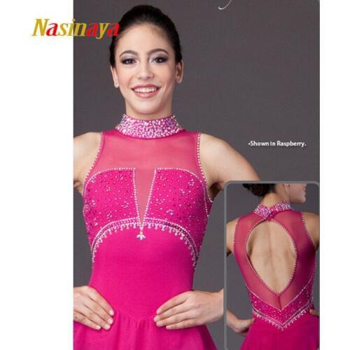 Nasinaya Figure Skating Dress Customized Competition Ice Skating Skirt for Girl Women Kids Patinaje Gymnastics Performance 316