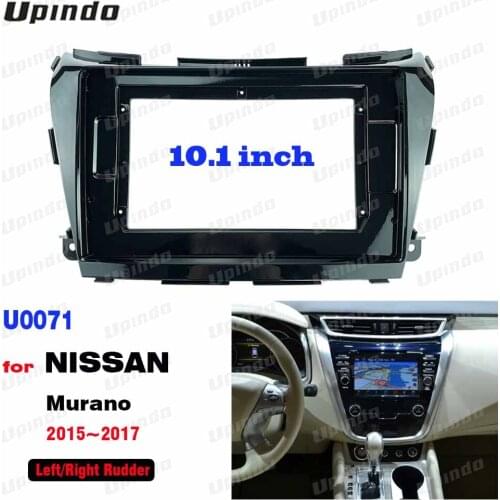 2 Din 10.1 Inch Car Radio Fascia Panel Frame CAN-Bus and Cable for NISSAN Murano 2015-2017 ABS Plastic Installation Trim Kit