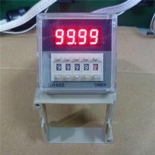 DH48S-2Z 220VAC Digital Timer Relay On Delay 8 Pins SPDT 2 Groups Contacts Delay