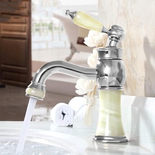6 colors Luxury chrome brass bathroom sink faucet 1 handle 1 holes High-grade basin faucet mixer Hot and cold water tap