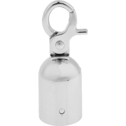 Heavy Duty Metal Hook Rope Ends With Stopper 2.5 * 8cm Silver / Gold