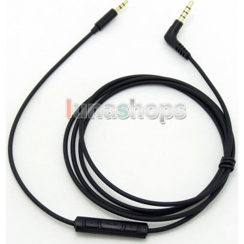 TPE Skin Hi-OFC + Mic Volume control Cable For B&W Bowers & Wilkins P5 P7 Headphone Earphone LN004897