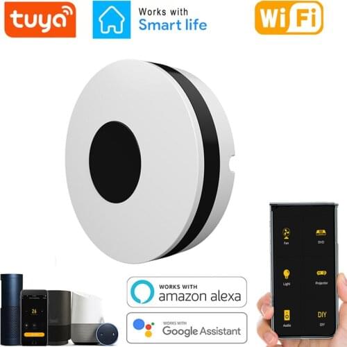 WiFi Tuya Smart IR Remote Universal Smart Infrared Home Control for TV DVD AUD AC Air Conditioner Works with Alexa Google Home
