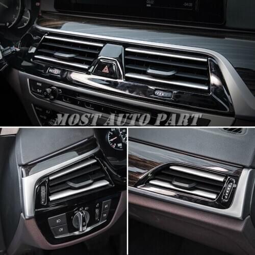 Inner Console Air Vent Outlet Grid Trim Cover For BMW 5 Series G30 G31 2017-2020 Car accesories interior Car Trim