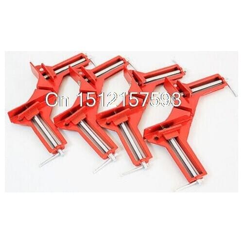 4Pcs 90 Degrees Angle Clamp Right Angle Woodworking Frame Clamp DIY Fish Tank