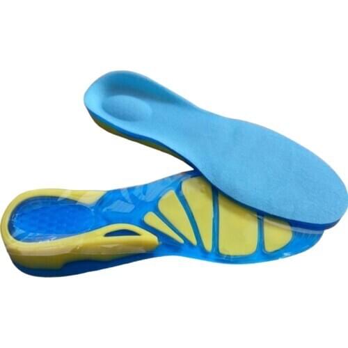 100pairs Silicon Gel Insoles Foot Care for Plantar Fasciitis Heel Spur Running Sport Shoe Pad Insoles Arch Orthopedic