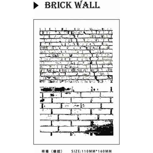 11*16CM Hot sale Wall Transparent Clear Stamps / Silicone Seals Roller Stamp for DIY scrapbooking photo album/Card Making