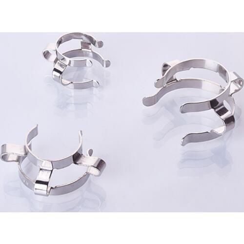 3pcs Stainless steel standard ground mouth clip,Caliber 14#19#24#29#,Laboratory Clamp,Heat resisting ground clip