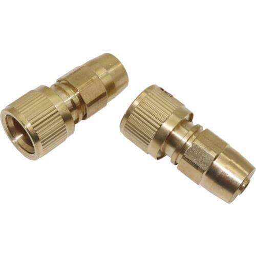5 Pcs 3/8' Inch Garden Hose Connector Water Pipe Connectors Brass Magic Gardening Expandable Retractable Car Wash connector