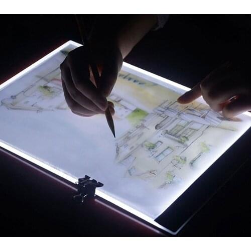 A4 Ultra-Thin Portable LED Light Box Dimmable Brightness USB Power Tracing Light Pad Board for Office Home Drawing Sketching