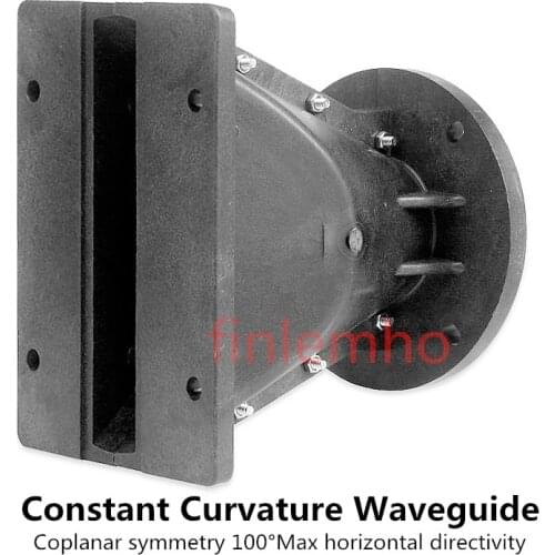1PC DJ Speaker Line Array Horn Tweeter Waveguide 1.5 Inch Throat For HiFi Car PA System Home Theater Professional Mixer Audio