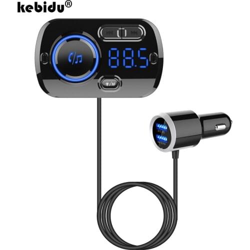 Car Charger Bluetooth 5.0 FM Transmitter Modulator Handsfree MP3 Player Audio Bluetooth Transmitter Car Radio Power Adapter