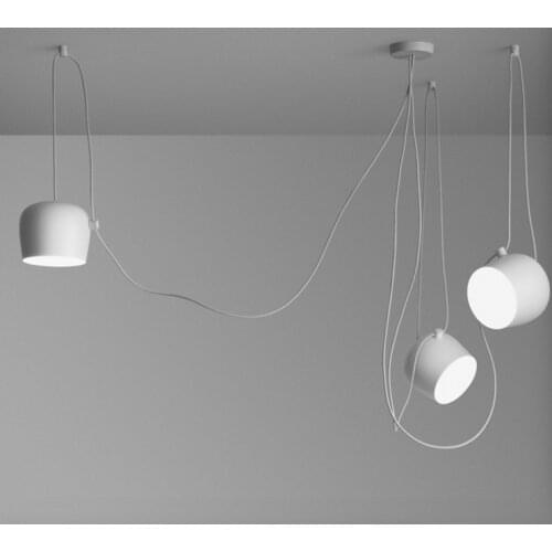 Free shipping DIY creative chandelier restaurant cafes modern lights stores LED lamps snare drum chandeliers diameter 18cm
