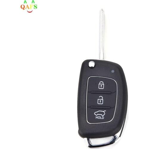 Flip Key Shell Fit for HYUNDAI Ix45 Santa Fe Remote Key Case Fob 3 Button