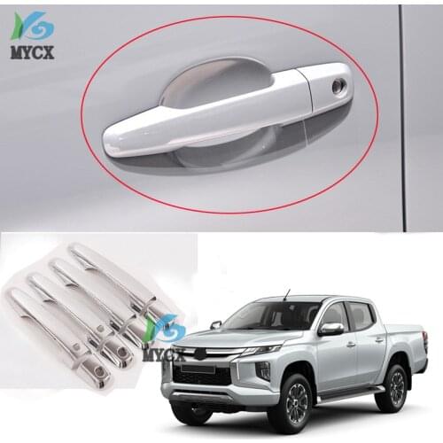 For Mitsubishi L200 Triton 2019 2020 2021 Ram 1200 accessories Chrome Car door handle cover exterior