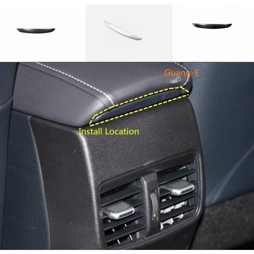 For Toyota Corolla Altis 2019 2020 2021 Styling Cover Stainless Steel Armrest Handrail Trim Frame Box Rear Air Vent Outlet 1pcs