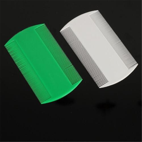 Double Sided Nit Fine Tooth Head Lice Hair Combs for Kids Pet dog Flea Plastic Head Flea Hair Combs Remove Lice Comb Brush