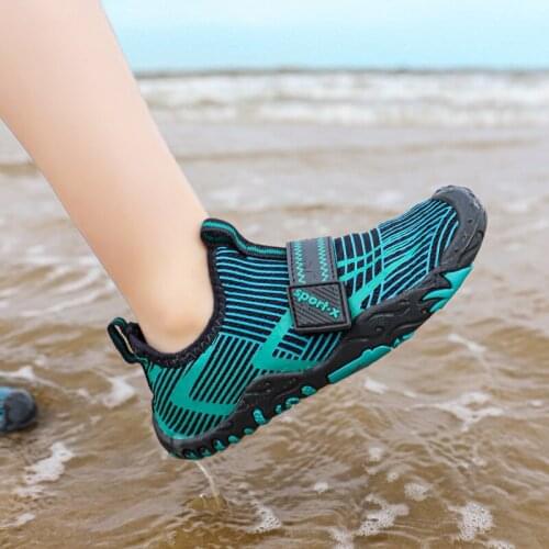 Boys Girls Quick-Dry Barefoot Beach Water Shoe Breathable Upstream Wading Shoes Non Slip Outdoor Swimming Water Sports Shoes