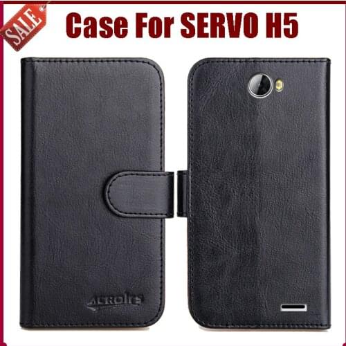 Hot Sale! SERVO H5 Case High Quality 6 Colors Flip Leather Exclusive Protective Cover For SERVO H5 Case