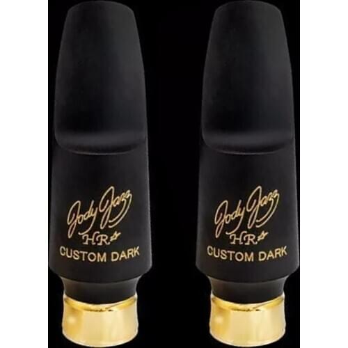 HR CUSTOM DARK Bakelite Metal Tenor Soprano Alto Saxophone Mouthpieces Professional Sax Mouthpiece Accessories Size 5 6 7 8 9