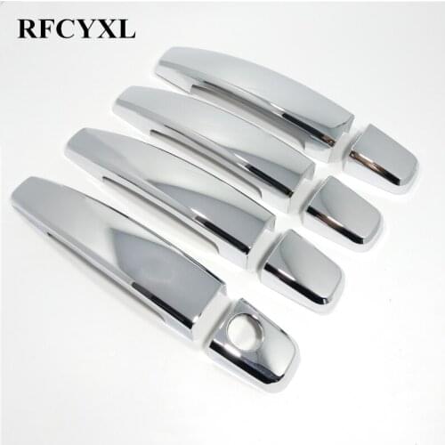 Chrome Car Door Handle Cover Trim Cap for OPEL Corsa D 2008 - 2014 for Vauxhall Corsa D Car Styling Stickers Auto Accessories