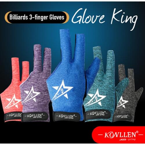 KONLLEN Pool Glove Fingerless Gloves Left Hand Gloves Snooker Gloves Carom Gloves Prefessional Durable Billiards Accessories