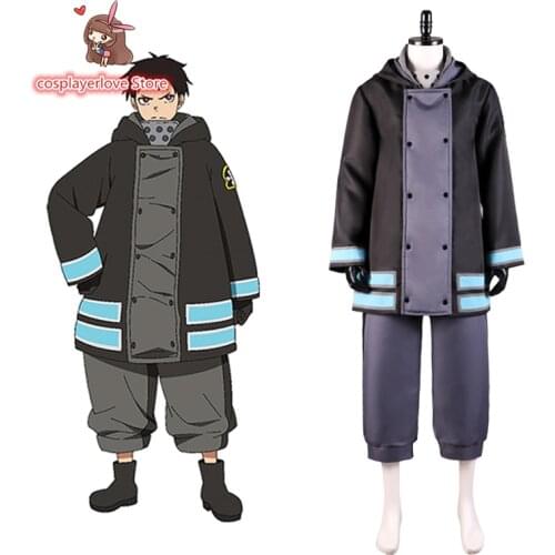 Fire Force Enen No Shouboutai /Enn Enn no Shouboutai Season 2 Shinra Kusakabe Cosplay Costume Halloween Christmas Costume