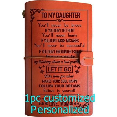 Engraved Leather journal personalized gifts to my husband BJ278 Customized Notebook A5 Dropshipping Supplier US Store Diary