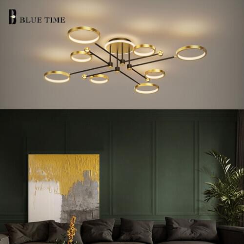 New Creative Modern Led Chandelier Ceiling Mount Chandelier Lighting for Living room Bedroom Dining room Kitchen Light Fixtures