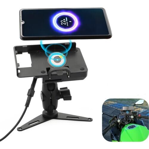 For Kawasaki Ninja 400 Ninja400 2018-2020 Motorcycle GPS Wireless/USB Fast Charger Bracket Mobile Phone Bracket Ninja 400