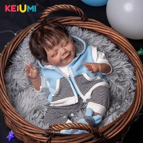 Super Soft 50 cm Memory Doll Reborn Baby Dolls Rooted Fiber Hair Silicone Cloth Body Reborn Bebe Toys Kid Childrens Day Gifts