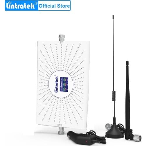 Car Use 900/1800/2600 Tri-Band Cellular Amplifier 4G GSM DCS LTE 2G 3G 4G Signal Repeater GSM Mobile Signal Booster In Car ALC