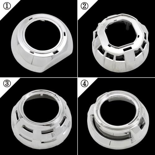 TAOCHIS 3.0 inch HELLA 3R G5 Koito Q5Bi xenon led projector lens shroud with angel eyes hole Retrofit Headlights